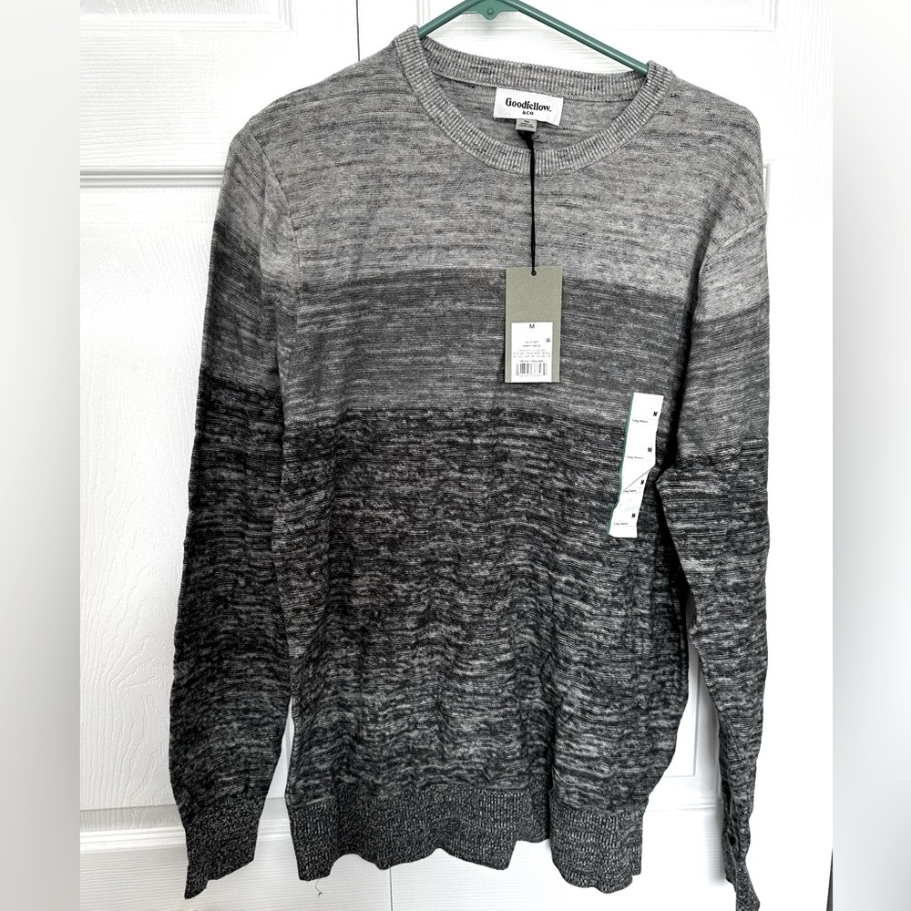 Grey Crewneck Pullover Sweater